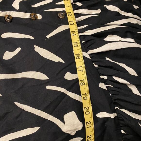 ASOS Patterned Black & White Smock/Dress - Picture 6 of 8